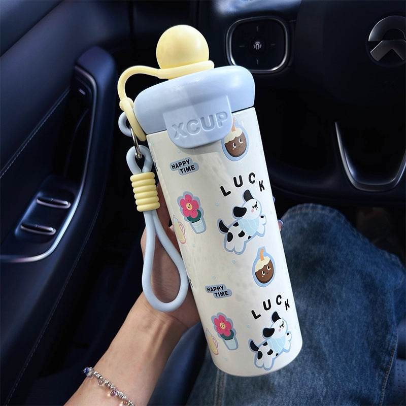 Damen Wasserflasche mit kreativem Design und praktischen Tragegriff Karnz