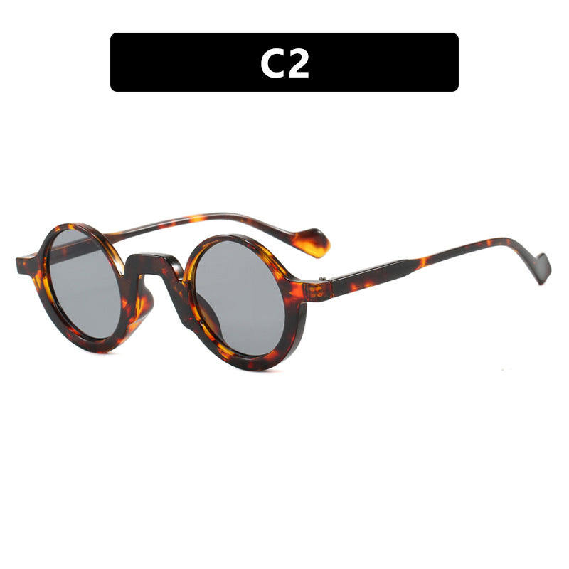 Damen runde Sonnenbrille mit innovativem Design und UV-Schutz Karnz