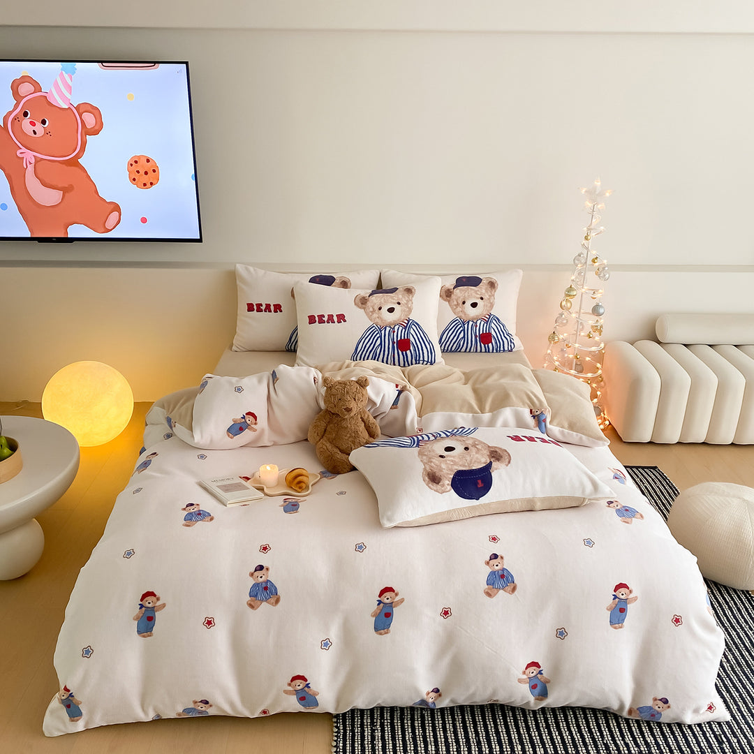 Süßes Kinderbettwäsche-Set