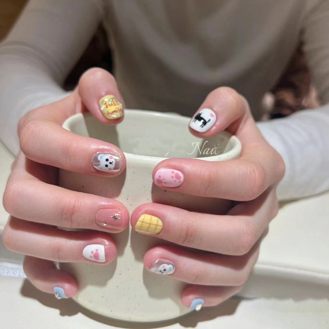 Niedliches Tierdesign Nagelkunst Set Karnz
