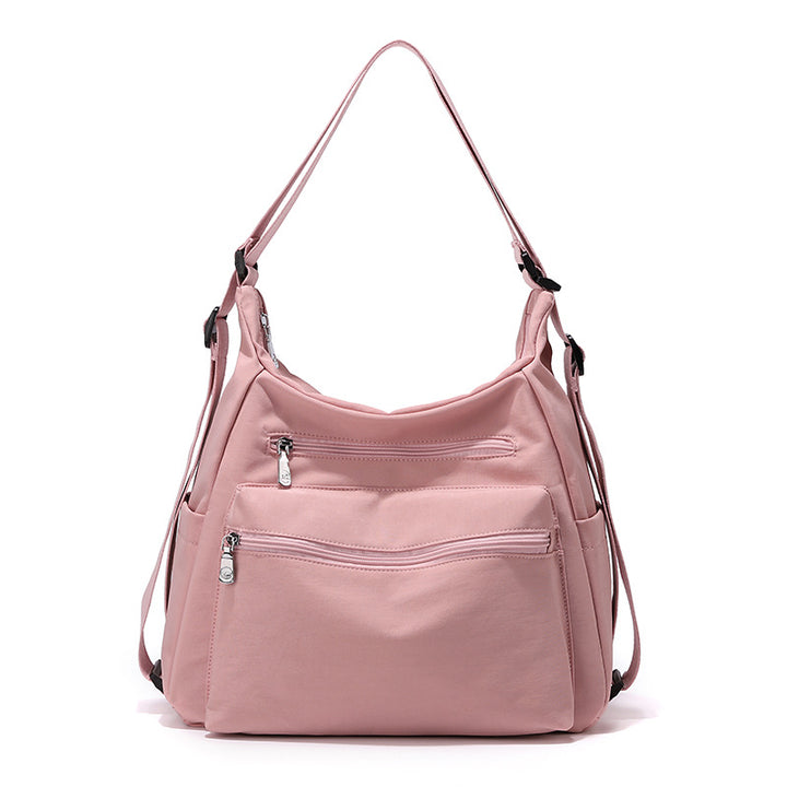 Multi-Reißverschluss Freizeit Schultertasche Karnz