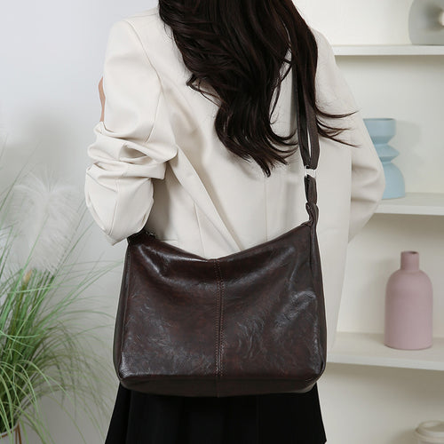 Elegante Leder Schultertasche Karnz