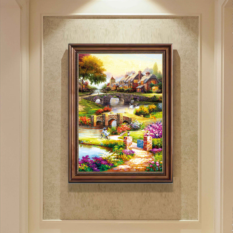 Eingrahmte Impressionistische Landschaft Kunst