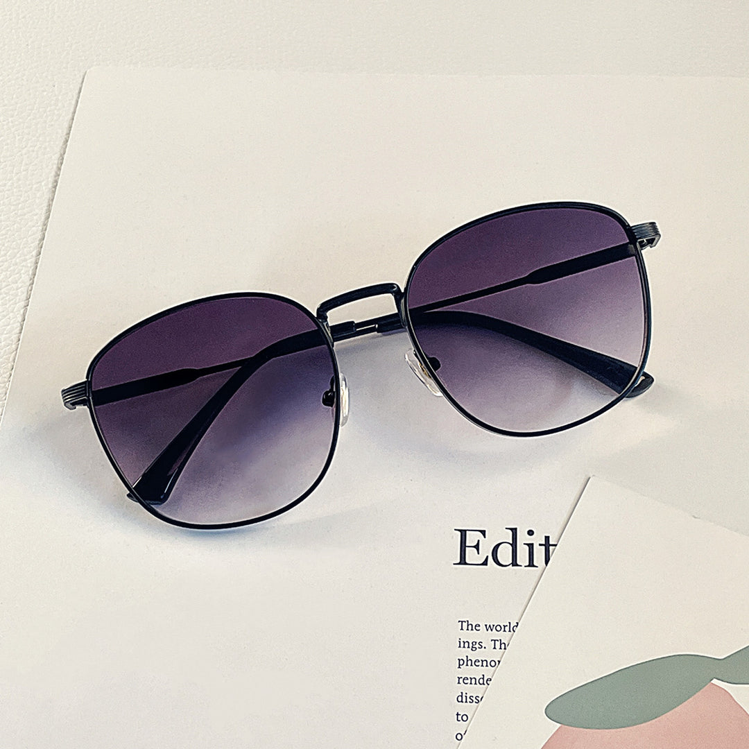 Damen modische Hexagon Sonnenbrille mit luxuriösem Metallrahmen Karnz