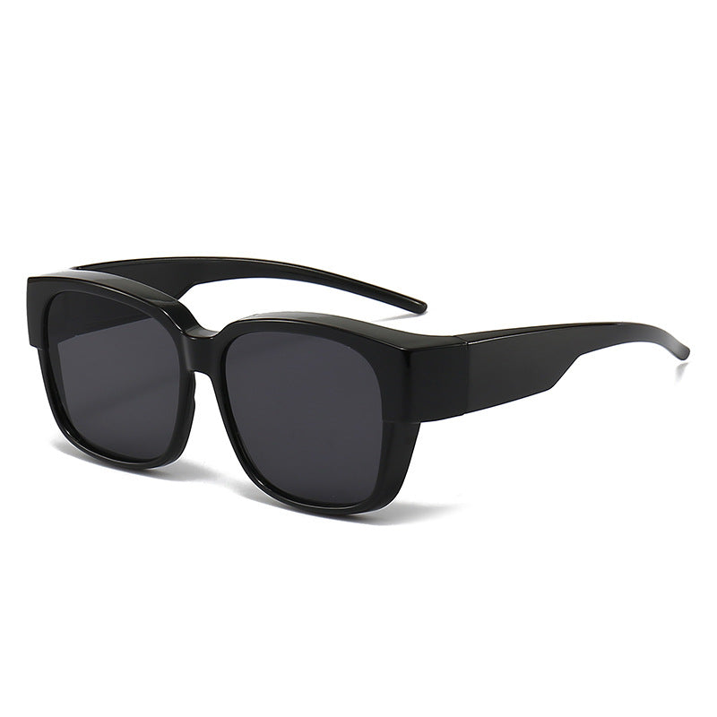 Damen stylische rechteckige Sonnenbrille mit gelben Gläsern Karnz