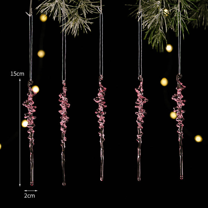 Hängendes Eiszapfen Ornament Set