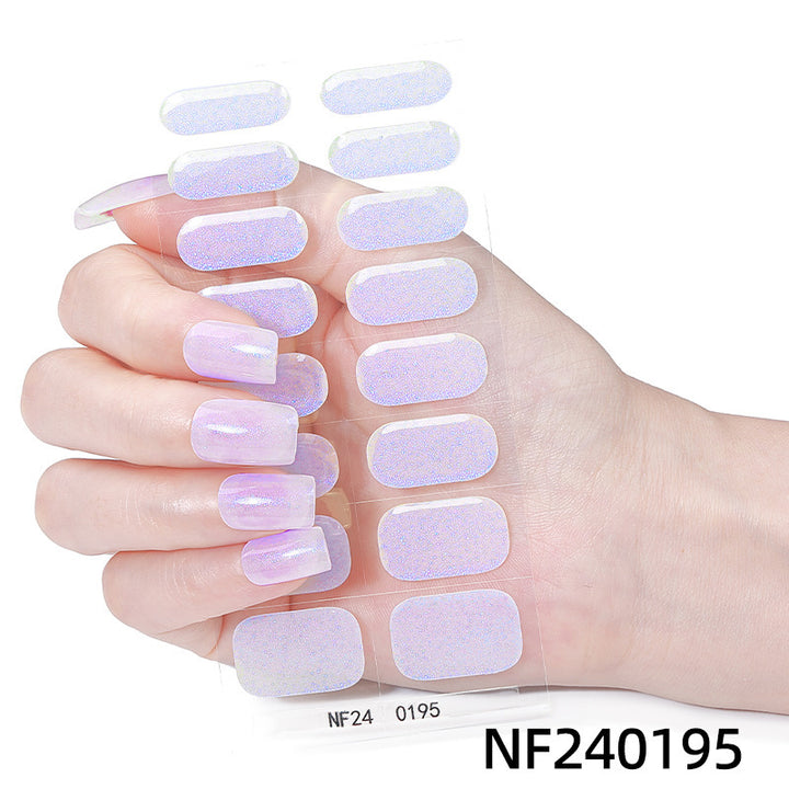 Funkelnde Gel-Nagelwickel