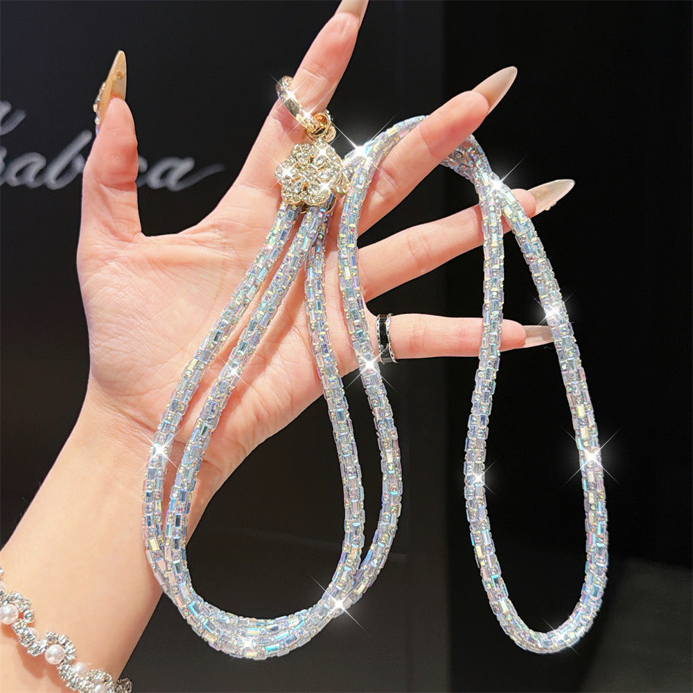Funkelnde Kristall Charm Brillenband Karnz