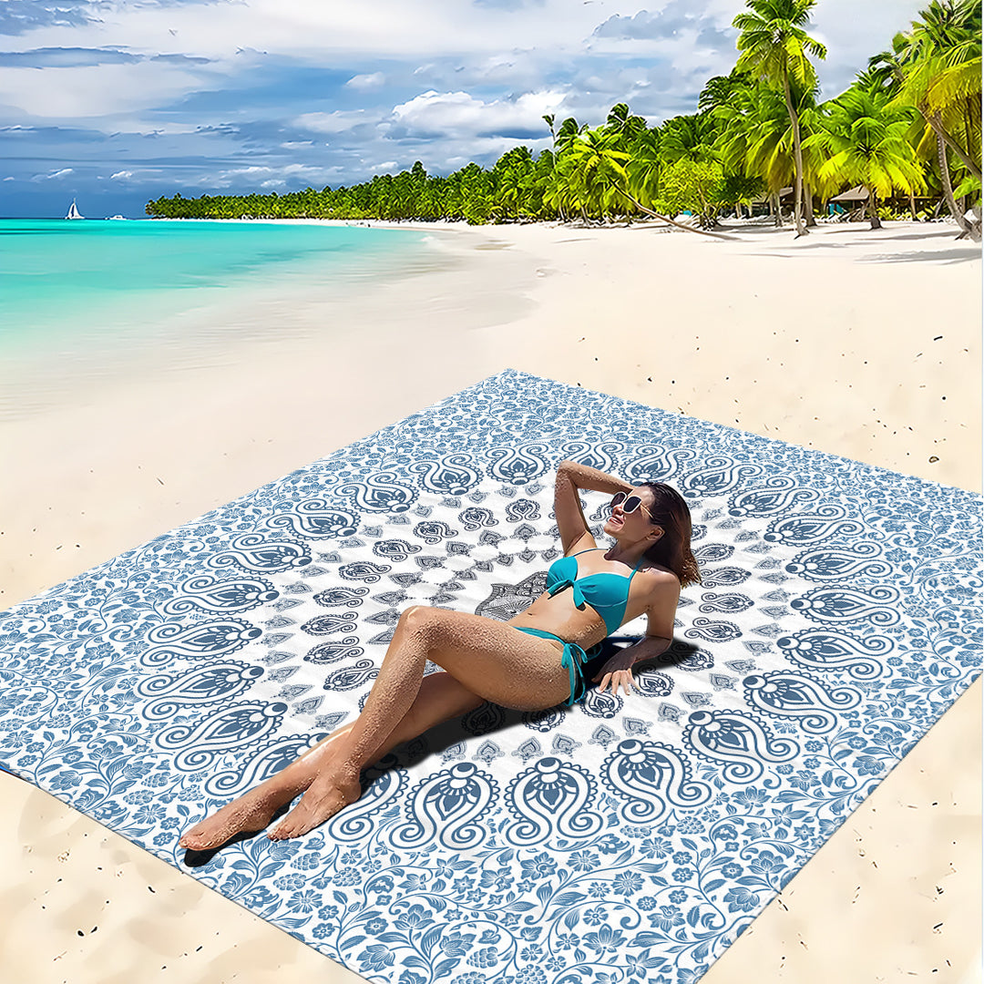 Mandala Design Strandmatte Karnz