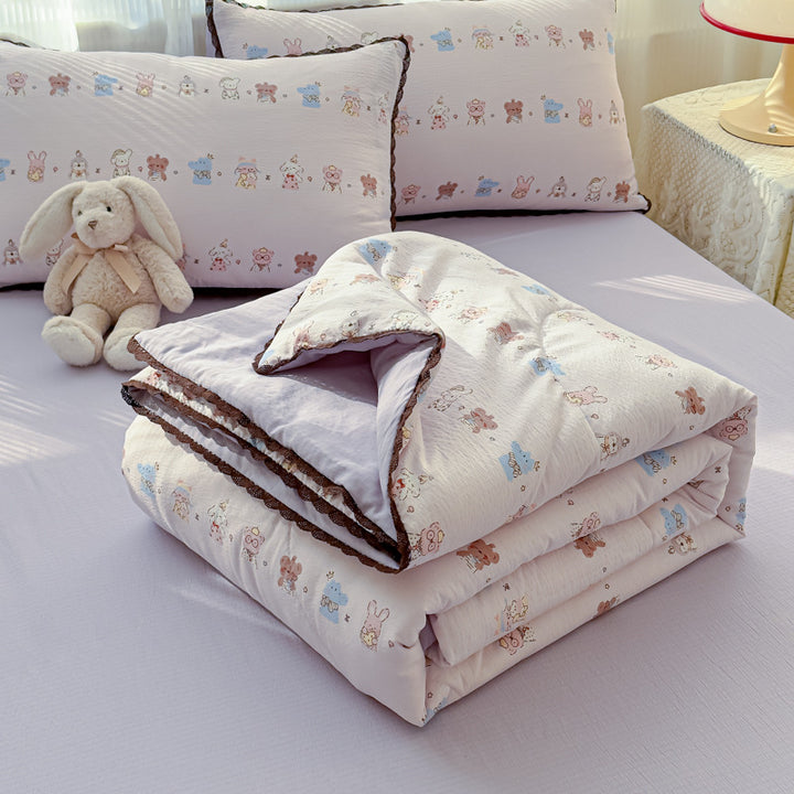 Blumenmuster Quilt Decke
