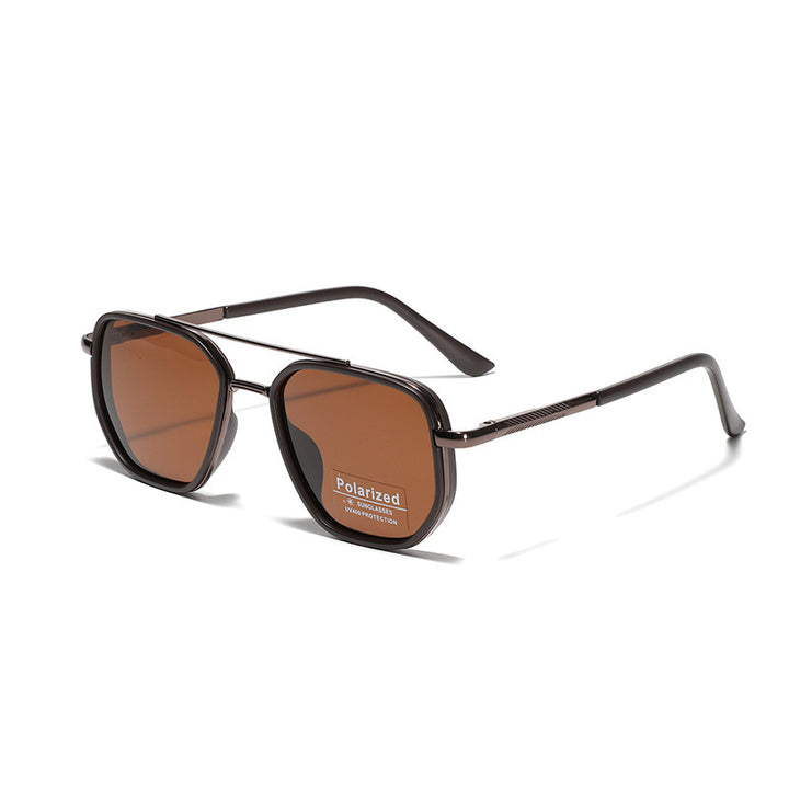 Damen Quadratische Sonnenbrille mit polarisierten Gläsern und elegantem Metallrahmen Karnz