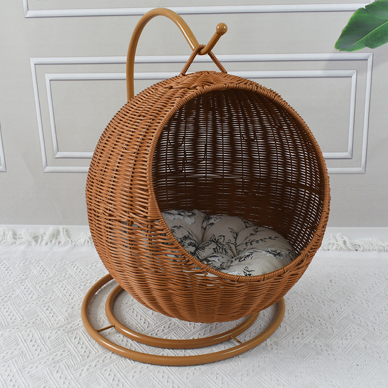 Hängender Rattan-Schaukelstuhl Karnz