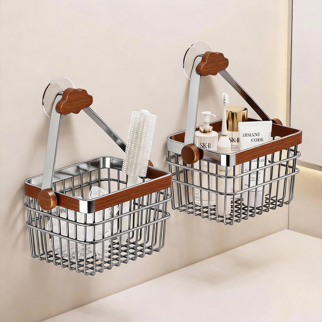 Saugnapf-befestigter belüfteter Badezimmerdusche Caddy Korb Organisator