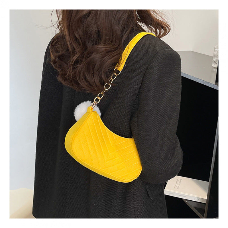 WoStylish Kunstfell Mini Handtasche Karnz