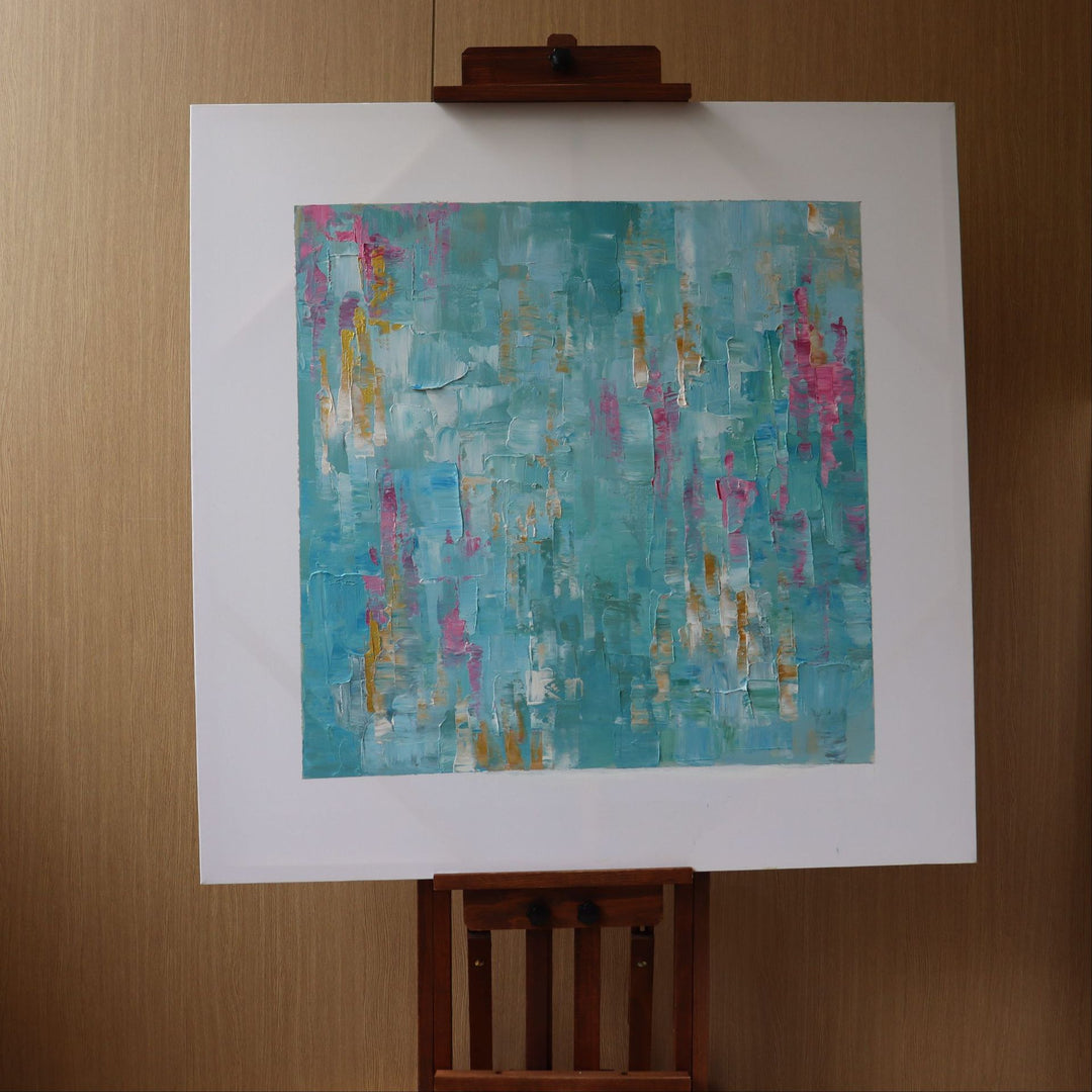 Abstrakte impressionistische Leinwandkunst