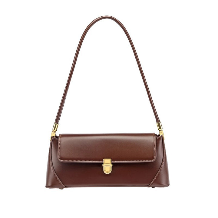 Strukturierte Lederhandtasche Karnz