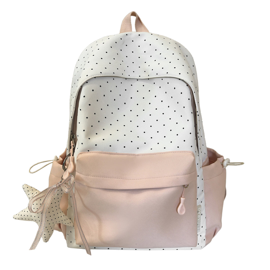 Polka Dot und Einfarbiger Rucksack Karnz