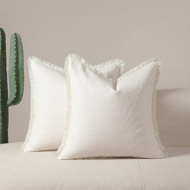 Fransende dekorative Wurfpillows