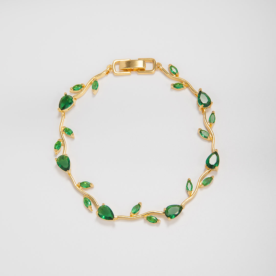 Elegante florale Design-Aussage-Armband Karnz