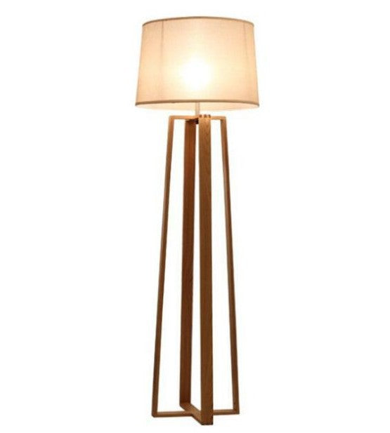 Moderne Holz-Stativ-Stehlampe