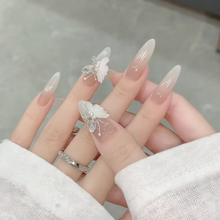 Dekorative Glitzernde Press-On Nail Tips Karnz