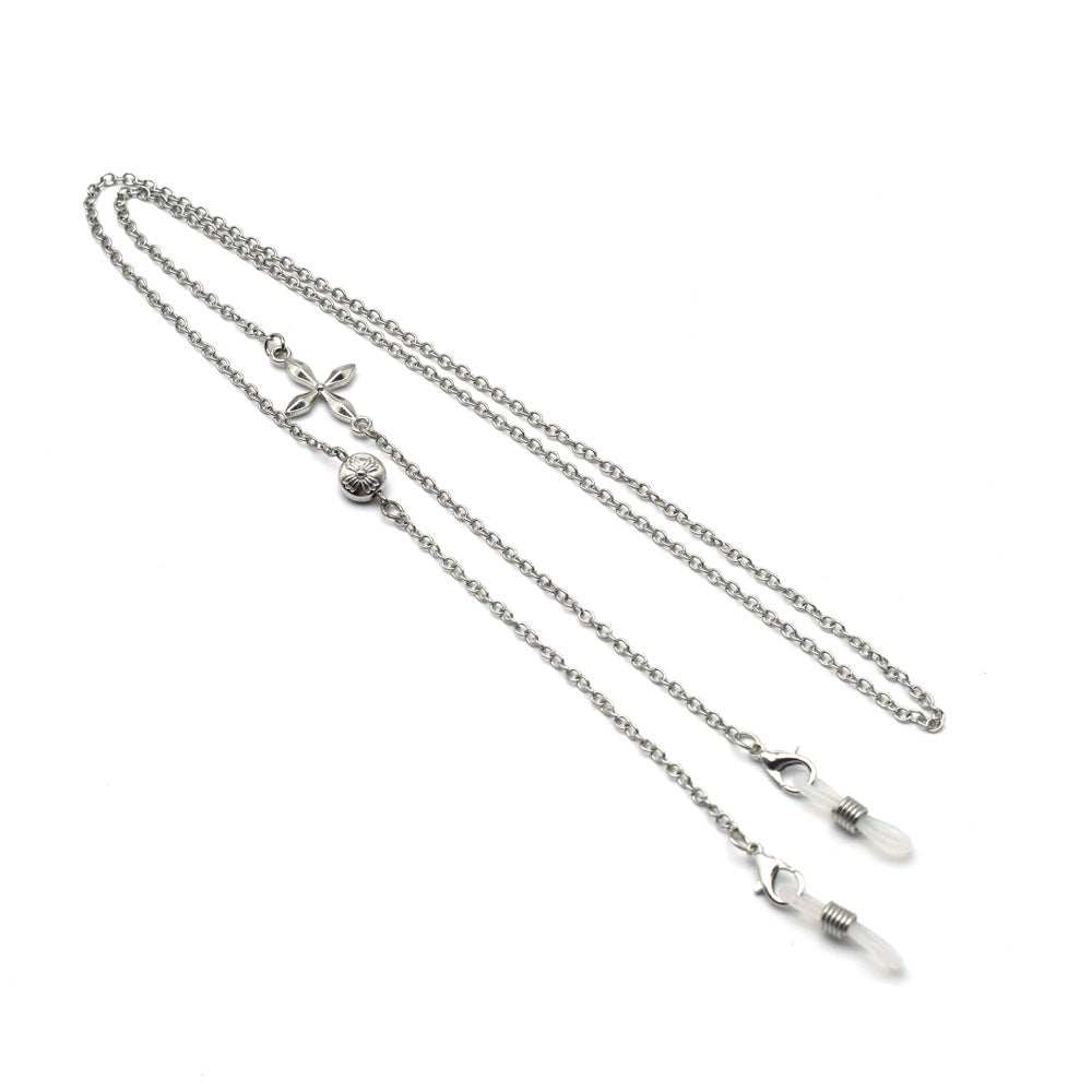 Premium Silber Geschichtete Brillen Kette Karnz