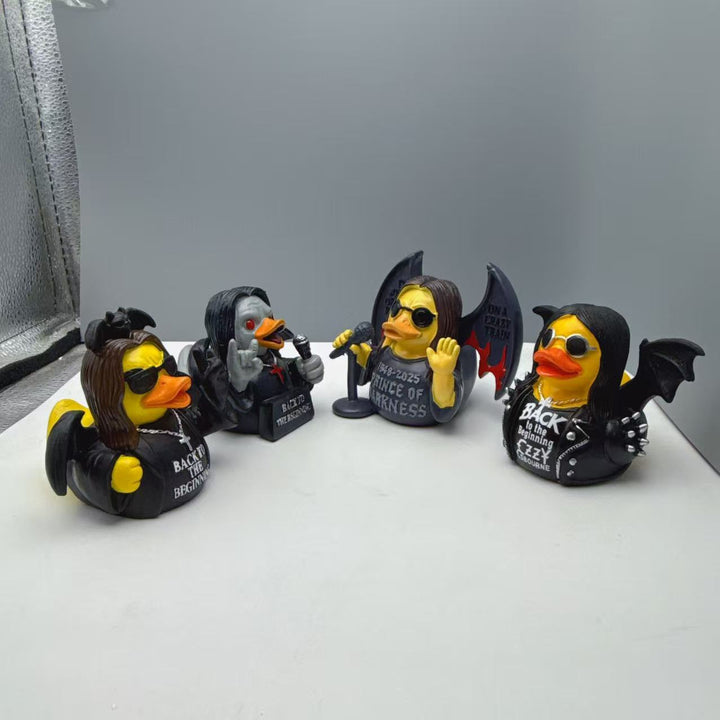 Lustige Gummiente mit Rocker-Design Karnz