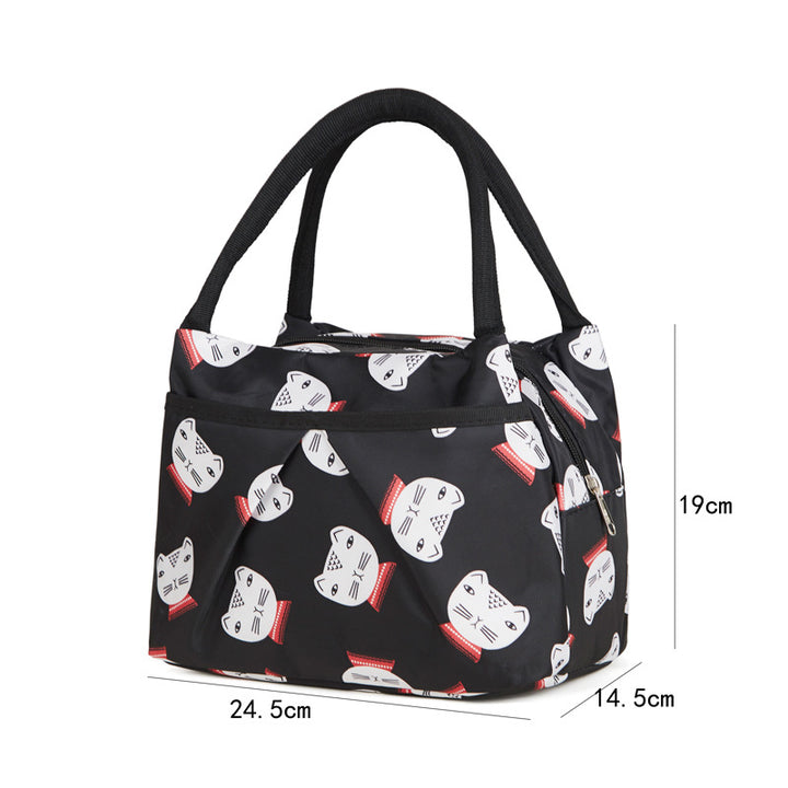 Blumige isolierte Lunch-Kühltasche Karnz