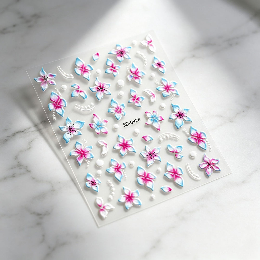 Floral Decorative Nail Art Aufkleber