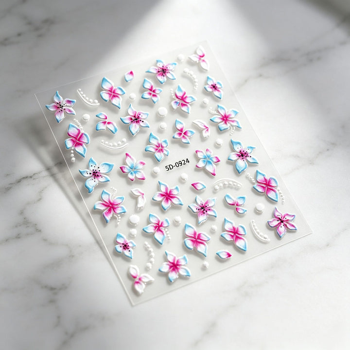 Floral Decorative Nail Art Aufkleber