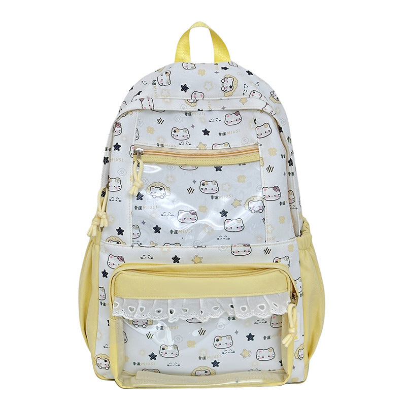 Süßer, illustrierter Charakter-Rucksack Karnz