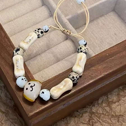 Süße Hundeknochenperlenarmband Karnz