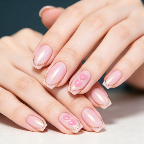 Romantische Herz Nagelkunst Karnz