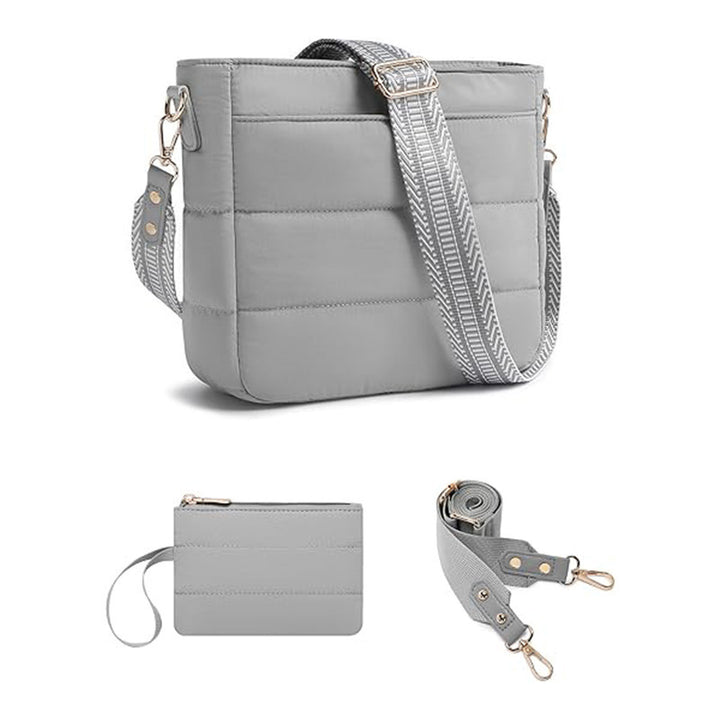 Vielseitige Crossbody Tasche mit Abnehmbarem Kartenetui Karnz