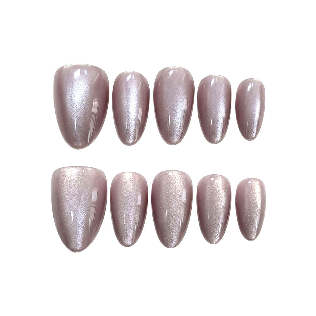 Elegante Glitzer Druck-Nagelset