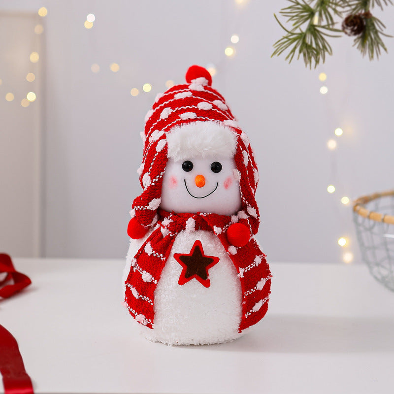 Dekorative Schneemann Figur Karnz