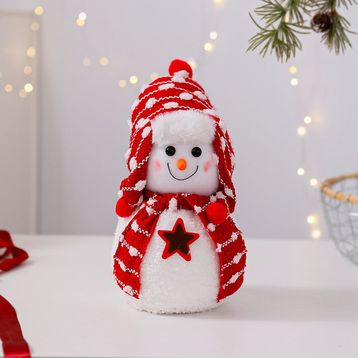 Dekorative Schneemann Figur Karnz