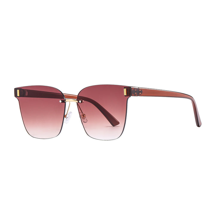 Damen Sonnenbrille im modernen Design mit breitem Rahmen Karnz