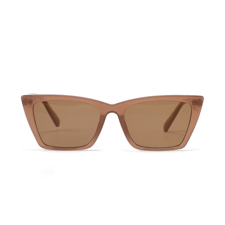 Damen Cat-Eye Sonnenbrille mit einzigartigem kantigem Rahmen Karnz
