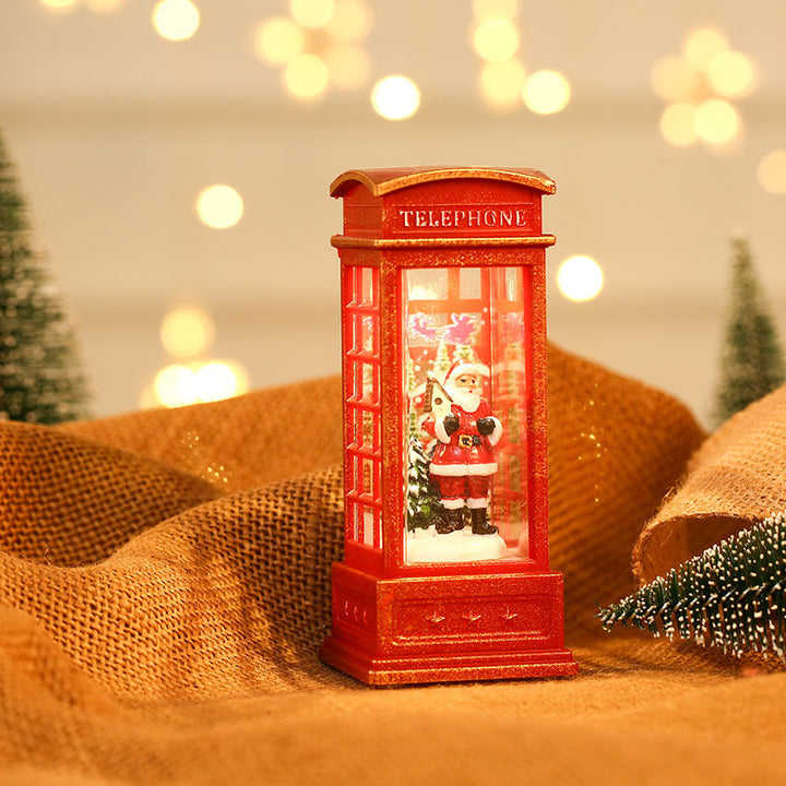 Dekorative Schneemann Telefonzelle Figurine Karnz