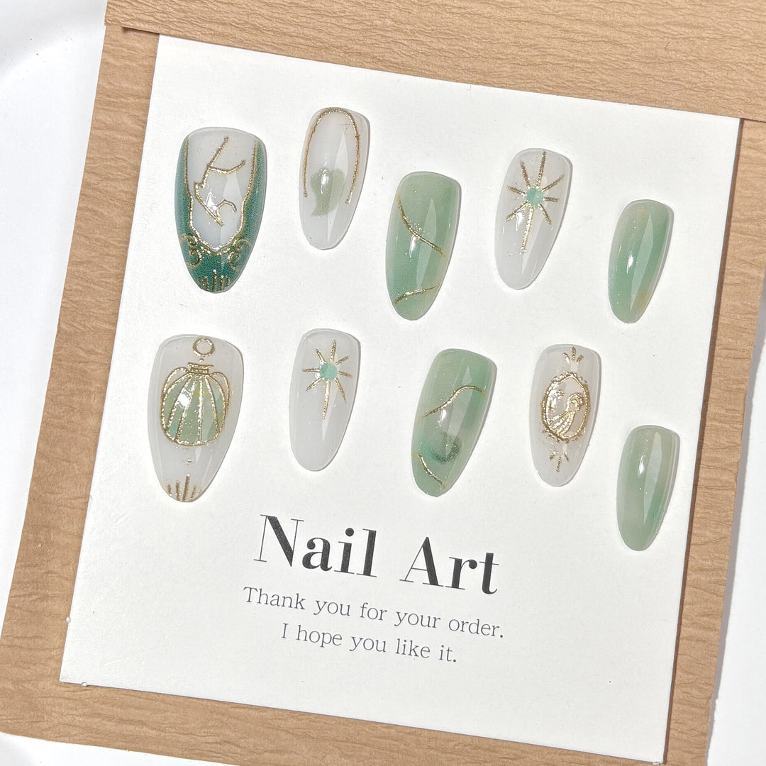 Dekoratives Press-On Nagelkunstset 1790745388