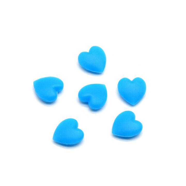 Dekorative Herzförmige Gummi Charms Karnz