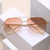 Damen trendige Aviator Sonnenbrille mit dezentem Farbverlauf Karnz