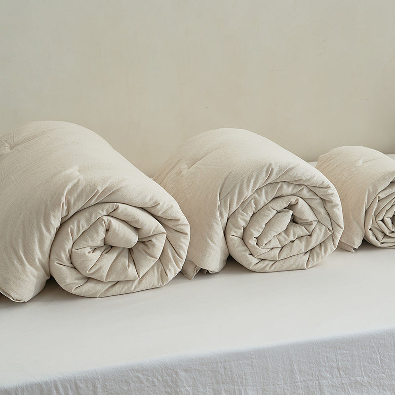 Stonewashed Leinen Duvetbezug mit atmungsaktivem, lockerer Webart und verstecktem Verschluss