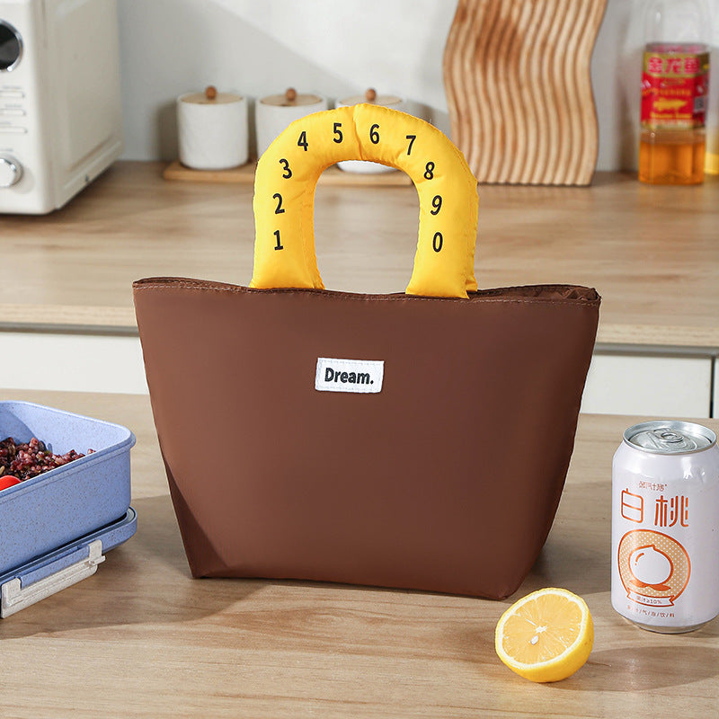 Isolierter Schachbrett-Lunch-Tote