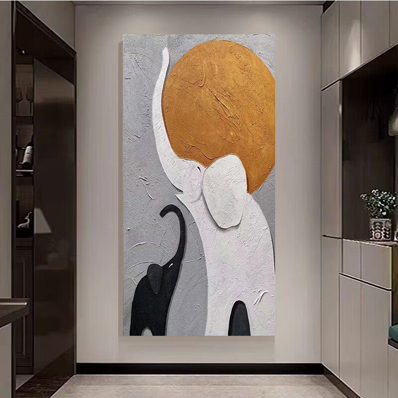 Texturiertes Elefantenkunstwerk