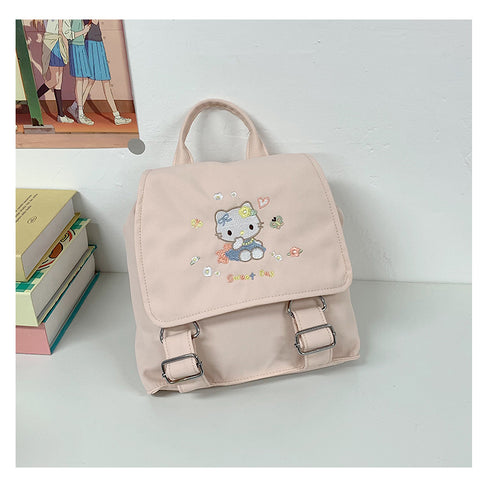 Niedlicher Charakter gestickter Rucksack