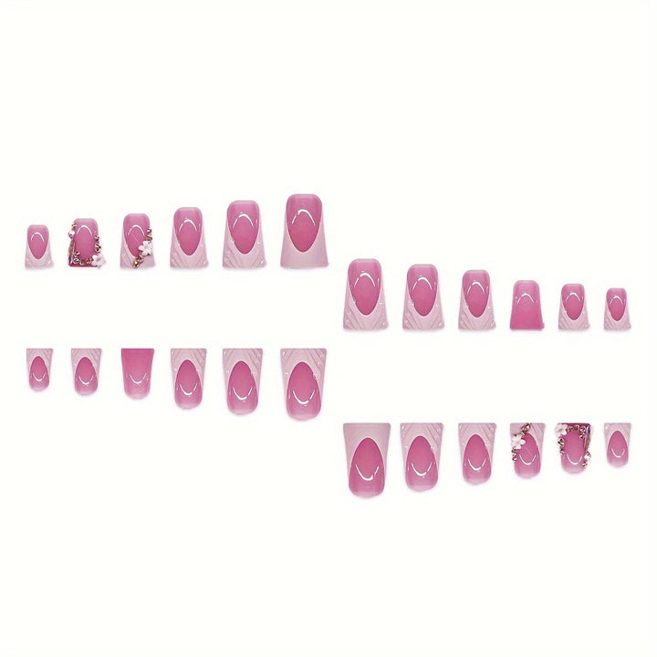 Elegantes Press-On Nagelkunst-Set Karnz
