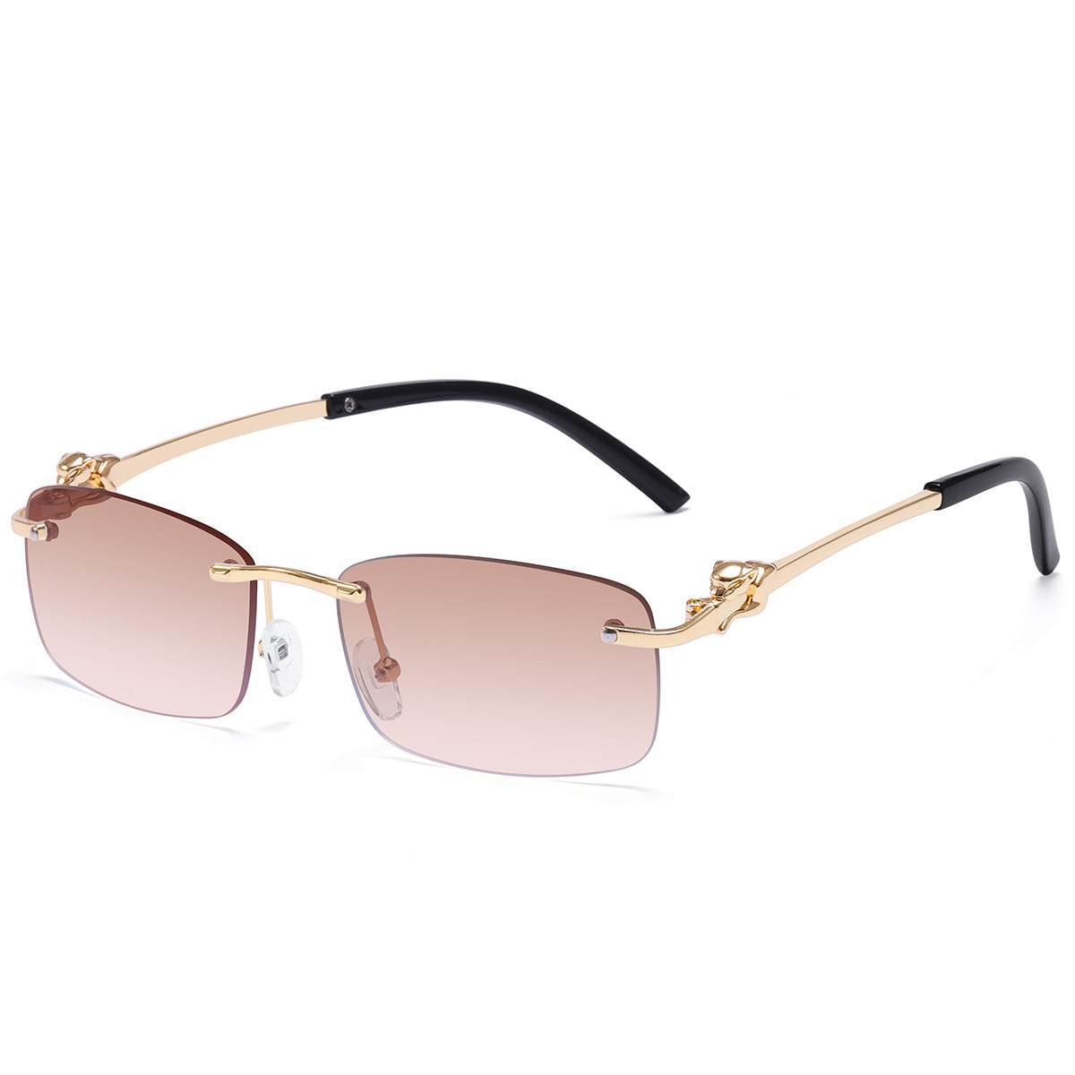 Damen elegante Sonnenbrille mit aufwendig gestaltetem Metallrahmen Karnz