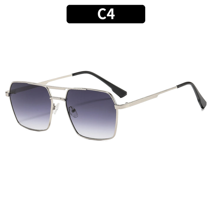 Oversized Quadrat-Sonnenbrille mit Verlaufslinsen